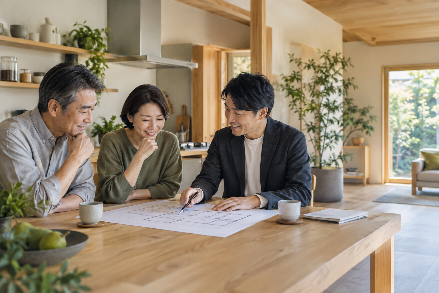住まいの相談をするご夫婦